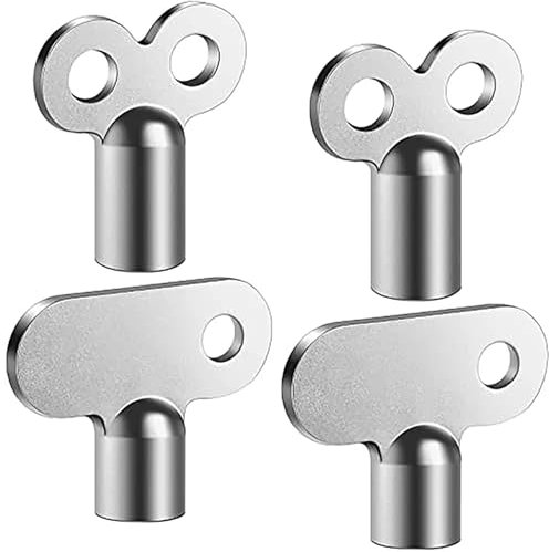 Llave De Radiador Juego de 4 llaves de purga del radiador Llave de calefacción Llave del radiador Llave cuadrada del radiador for sistema de calefacción del radiador y llave del grifo Para Grifo De Dr