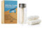 Zahnseide Nachfüllpackungen aus natürlicher Seide (3 x 30 m) | biologisch abbaubar, plastikfrei und vegan | Mint Candelilla Wax | Zero Waste Kit mit Glashalter & nachfüllbarem Behälter |