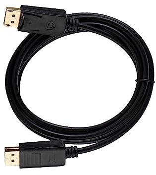 NUOBESTY 1.8M Displayport Cable Male to Male 4K 180Hz High Definition Video Audio Transfer for Gaming Streaming Monitors Laptops
