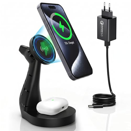 Hörlursstativ RGB med USB-laddare spelheadset hållare hängare med 3 USB-laddningsportar, laddningsstation och 2 Prong AC outlet Power Strips 8 RGB-ljuslägen för bord PC alla hörlurar tillbehör