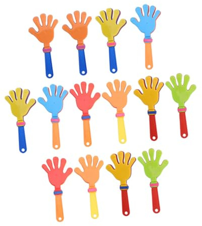 TOYANDONA 20 piezas Juguetes de Plástico para Palmear Fabricantes de Ruido para Fiestas Infantiles Juguetes de Mano para Celebraciones y Eventos Deportivos Color Aleatorio Color Aleatorio