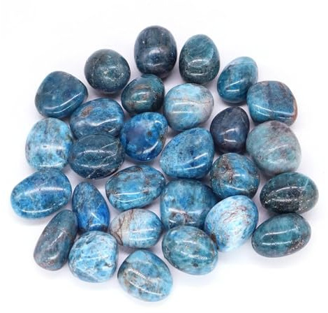 MOHUIED Grava para Acuario Piedra Pulida de moroxita, Cristal Reiki, minerales, energía, Cuarzo, Piedra Preciosa a Granel, decoración for el hogar, pecera, Acuario, espécimen(50g)
