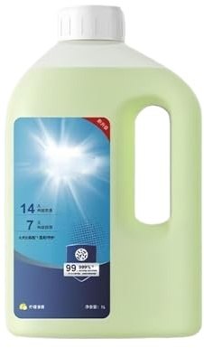 Solution Concentrée De 1 L For Robot Laveur De Sols, Compatible Avec ECOVACS DEEBOT T30, T30S, T50, X5, X8, X9 Pro Et Omni Les Modèles. Nettoyant For Sols Sans Traces.(1pcs 1L)