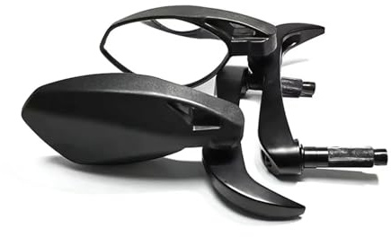 Per Specchietti Universali Per Moto, Estremità Del Manubrio, Superficie Convessa, Specchietto Laterale Nero Per Moto Nero Moto Retrovisore Manubrio