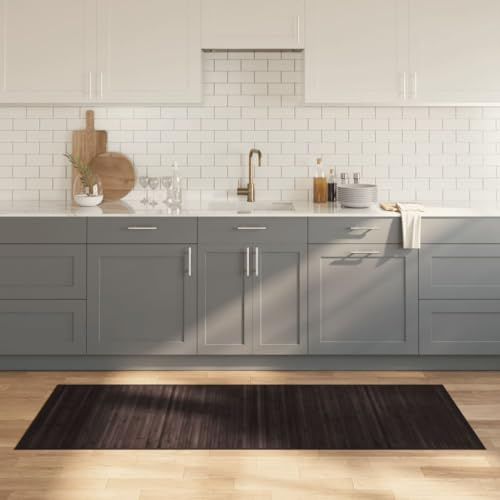 Generico Tappeto Rettangolare Marrone Scuro 80x200 cm in bambù,Tappetini-376911