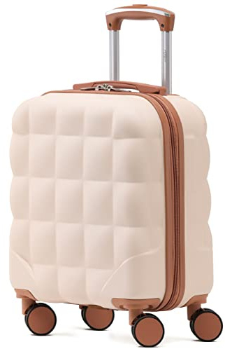 Flight Knight Bubble Suitcase - Ryanair easyJet Jet2 Approved - 8 Wheel Carry Cabin Hardcase 45x36x20cm