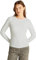 Tommy Jeans Damen Langarmshirt Slim Fit Essential aus Baumwolle, Weiß (Ecru), S