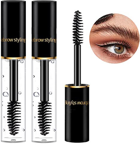 EONFAVE 2 Stäbchen Klar Augenbrauen Styling Gel - Lang Anhaltendes Und Wasserfestes Formgebung Brow Gel - Augenbrauen Formen Eyebrow Gel Augenbrauen Fixiergel Für 3D Natürliche Volumenbrauen