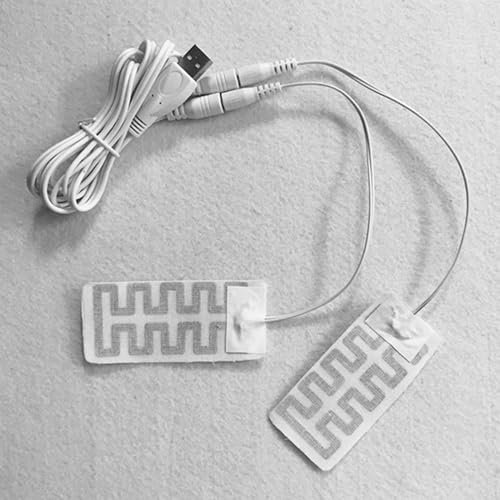 USB-Heizfolie - Elektrische Heizkissen Körperheizkissen | USB-Handschuhheizung 1 und 2 Heizung USB-Handschuhheizung | Warme Handschuhe Heizstück ist in zwei praktische warme Handschuhe für Männer und