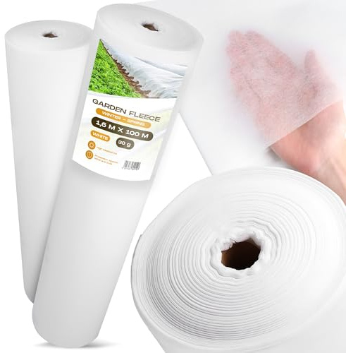 Instalguru Tessuto Non Tessuto da Giardino Protezione Piante 1,6 x 100m 30g Bianco Inverno Primavera Telo Antigelo Vello Protettivo per Colture Raccolto Crescita Anticipazione UV Copertura di Orti