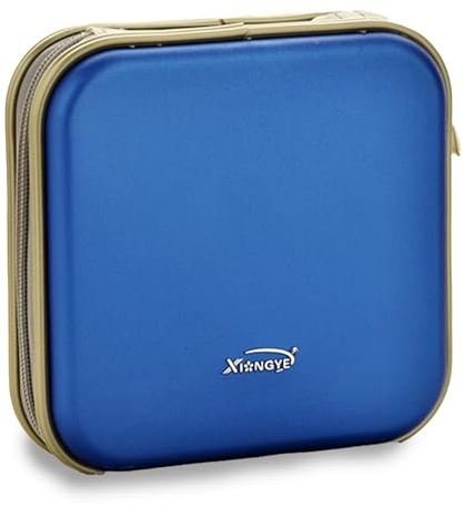 Biluer 1PCS 40 Range CD, Pochette CD/DVD/VCD Sac De Stockage Rangement CD pour Voiture Maison Bureau et Voyage (bleu)
