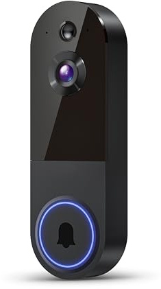 FameVibe Cámara de video inalámbrica 1080P, detección humana IA, visión nocturna, audio bidireccional, funciona con pilas, almacenamiento en la nube, WiFi 2.4G, vigilancia al aire libre (negro-no