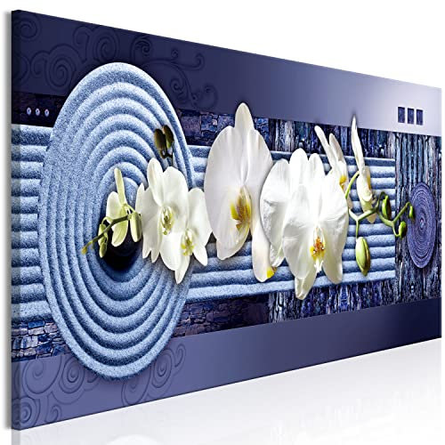 murando - Quadro acustico Fiori Orchidea120x40 cm Stampa su Tela Schiuma Acustica - Quadri Pannelli Fonoassorbenti Decorativi Moderni 1 pezzo Feng Shui Zen Spa b-C-10063-b-a