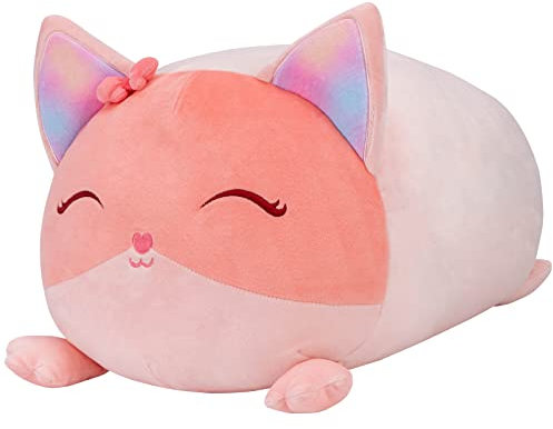 Mewaii Fuchs Plüschkissen 40CM Weiches Kawaii Kuscheltier für Kinder,Niedliches Fuchs Plüschtier,Perfektes Kuschelkissen und Geschenk