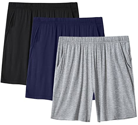 MoFiz Mujer Pantalones Cortos Pijama Suave Modal Verano Shorts con Bolsillos