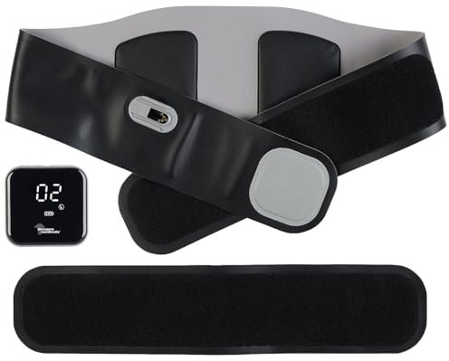 newgen medicals EMS Gürtel mit Wärme: 2in1-Akku-Bauchmuskeltrainer-Gürtel mit EMS-Technologie & Heizfunktion (Massagegürtel, Bauchweggürtel, Bauchmuskulatur)