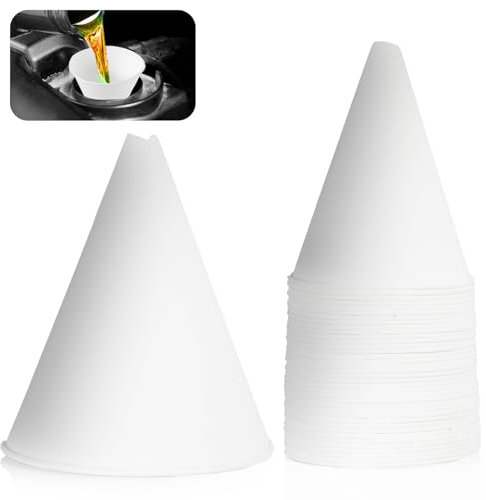 30stk Trichter für Den Automobilgebrauch, Einweg-Papiertrichter ölpapier Kegeltrichter Benzintrichter, Trichter Für Die Küche Mehrzwecktrichter für Motoröl Kühlmittel Wasser Parfüm ätherische öle