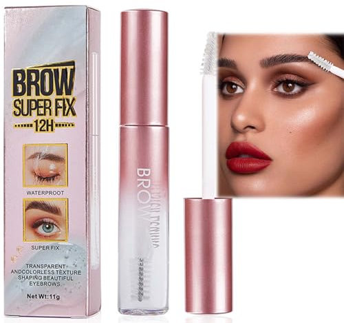 Eyebrow Gel - Clear, Long-Lasting, Sweat-Resistant, Fast-Drying, Non-Sticky - for Flawlessly Styled Brows