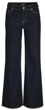 Jack & Jones Jxrome Jean évasé MW C248 DNM Sn, Bleu foncé Denim, 26W / 30L