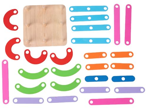Träsiffror och pussel, färgklassificering och bygg med ett uttag | stapelspel med siffror och träformer – för barn, flickor, att leka för födelsedag, jul, förskola, dagis