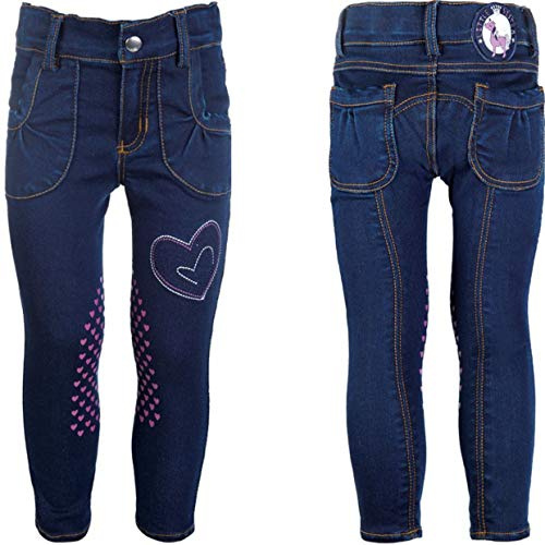 HKM Reithose -Bellamonte Erwachsene Reithose -Bellamonte Horses M dchen Hose, Jeansblau, 134 EU