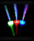 10 Stück LED Herz Leuchtwedel multicolor - Leuchtstab mit multicolor Licht - für Party, Konzert und Hochzeit - inkl. Batterien …