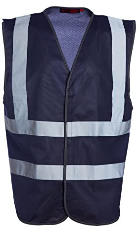 Blackrock Warnweste marineblau Warnweste Auto, Hi Vis, arbeitsweste herren, security weste warn, fahrradweste herren, Sicherheitsweste, reflektierend, Rote warnweste auto warnweste fahrrad motorrad