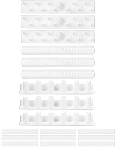 QWORK® 9Stk Schmuckhalter für Wand, Selbstklebend Schmuckaufbewahrung Haken Schmuck Organizer