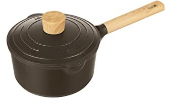 KASANOVA Casseruola Antiaderente vari colori Pot Art con Coperchio Innovativo, casseruola induzione, Ottimale per Stufati e Cotture Lente (Nero, 18 Cm)