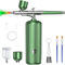 Airbrush Kit with Compressor, Rechargeable Cordless Non-Clogging Air Brush Gun for Nails Paint Tattoo Art Makeup Painting Cake Decor,High-Pressure Airbrush with 0.3mm Nozzle and Cleaning Brush Set