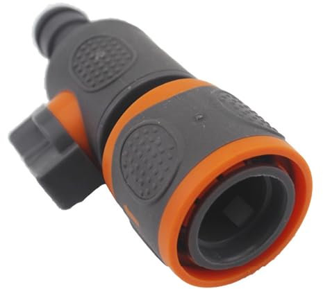 Fruusv Tragbarer Schlauchanschluss-Verlängerer, Gartenschlauch-Absperrventil, Tragbarer Wasserschlauch-Anschluss-Ventil-Verlängerer, Gartenschlauch-Zubehör, Gartenschlauch-Absperrventil-Adapter