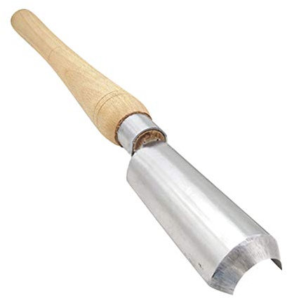 Ensemble d'outils de tournage du bois avec gouge d'ébauche et burin à éplucher et manche en bois, idéal pour le tournage de la broche