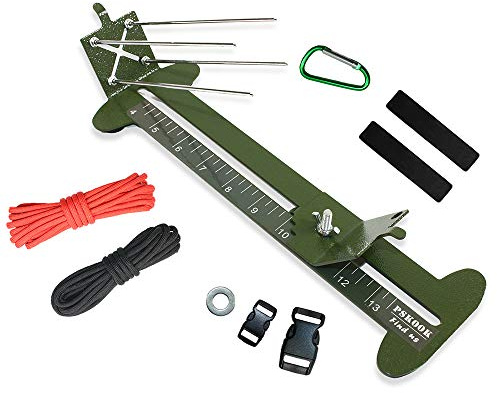 Paracord Armband Jig Kit Paracord Tool Kit Weben DIY Maker Tool mit rutschfesten Gummifüßen von 10,2 cm bis 33 cm lang
