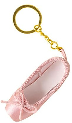 Hattba Ballettschuh-Schlüsselanhänger, Spitzenschuhe, handgefertigt, Spitzenschuh, Anhänger, Taschenanhänger für Tanzliebhaber, fuchsia, Detail Size in the Pictures