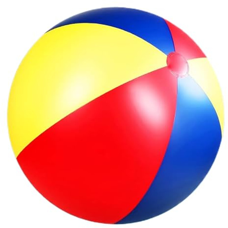 Porgeel Pallone da Spiaggia Gigante Pallone da Spiaggia Gonfiabile in PVC da 39 Pollici colorato e Divertente per Giochi d'acq