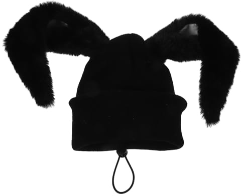 Gatuida Funda para Casco de Esquí de Felpa Orejas de Conejo 3D, Cubierta Elástica para Casco de Snowboard, Accesorio Divertido Adultos en Deportes de Invierno