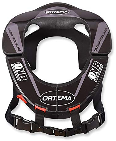 ORTEMA ONB Neck Brace (storlek S svart) design K4 – nackskydd – tillverkad av högpresterande plast och med säkerhets-snabbförslutning