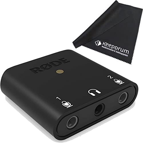 RØDE AI-Micro - Interfaz USB para dispositivos móviles y PC + paño de microfibra keepdrum