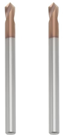 VGOL 2 Brocas de Enrutador Biselado con Mango de 4mm Ranura en V Fresa de 90 Grados con Revestimiento de TiSiN Fresa de Aleación Dura para Grabado de Chaflanes
