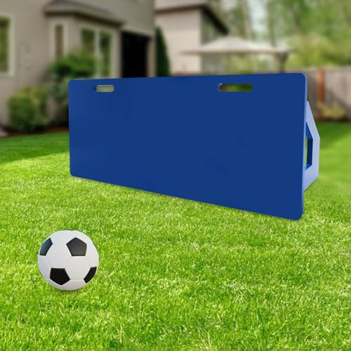 Rimbalzo Calcio 2 Angoli, Rimbalzo in HDPE e ferro, Calcio Rebounder Board, Calcio Pieghevole Rimbalzo Calcio Calcio Attrezzatura per Bambini e Adulti, Passaporto e tiro