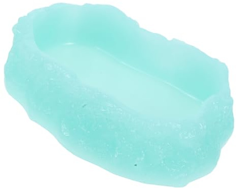 jojofuny Bol Eau Reptile Luminescent pour Terrarium Accessoire Maison Réutilisable Plat Délicat pour Alimentation et Hydratation