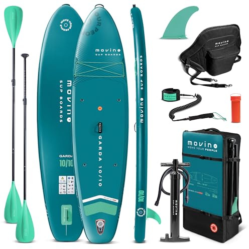 Movino Garda Allround 10'10” Set de Tabla de Stand Up Paddle Inflable Sup Tabla de Paddle Ligera Stand Up Paddleboard Tablas de Sup y Accesorios para Deportes Acuáticos 330 cm