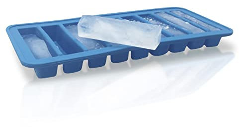 Nerthus FIH 094 Stampo per Ghiaccio, 9 riquadri, Colore: Blu