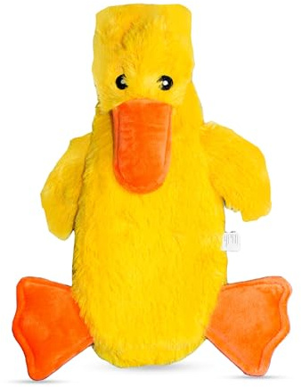 FGA MARKETPLACE Duck Flat NO Stuffing NO Squeak Plush Dog Toy, Funny Style Will Entertain Your Dog for Hours, Recommended for Small and Medium Dog 21 INCH Long