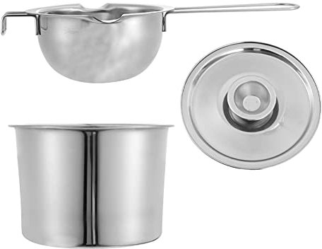 Crogiolo Bagnomaria Per Sciogliere Il Cioccolato Doppia Caldaia in Acciaio Inox Fusione Del Cioccolato Pentola a Doppia Caldaia Doppio Acciaio Inossidabile Impostare Impermeabile