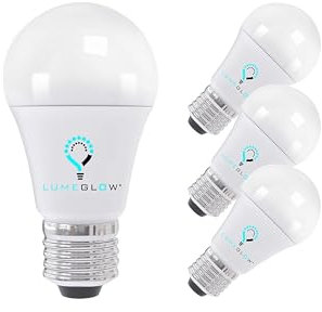 LumeGlow Lampadine LED B22 con attacco a baionetta, 9 W (equivalenti a 60 W), forma classica, 5 anni di garanzia, lunga durata (50.000 ore di funzionamento). Bianco neutro (4000k) (confezione da 3)