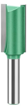 MACHSWON Set di punte per fresa dritte, gambo da 8 mm, a doppia scanalatura per lavorazione del legno, diametro di taglio 16 mm, lunghezza di taglio 30 mm, punte per taglio e routing