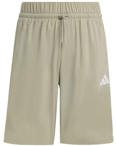 adidas Mixte Enfant Essentials Climacool Stripes Shorts, Silver Pebble/White, 13-14 Years