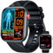 Smartwatch Herren 𝐄𝐂𝐆 𝐇𝐑𝐕 𝐁𝐥𝐮𝐭𝐳𝐮𝐜𝐤𝐞𝐫 Herzfrequenz Blutdruck: 1,97 AMOLED Touch Schwarz Gesundheitsuhr mit Schlafmonitor Schrittzähler Telefonfunktion Sportuhr Fitnessuhr iOS Android