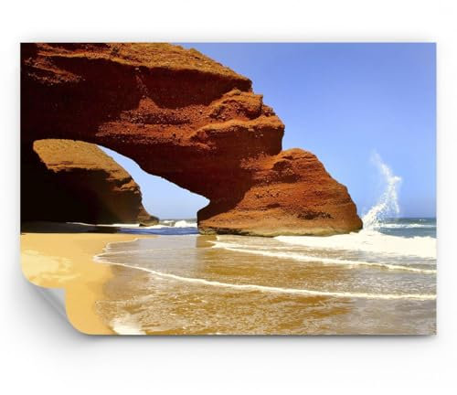 ARTTOR Papel pintado de papel no tejido Standard - Roca piedra arenisca océano naturaleza - 150x105 cm - Fotomurales Decorativos Papel tapiz fotográfico Dormitorio Para la sala - WF1AA150x105-1524